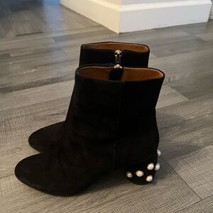 &other stories pearl heel leather boot